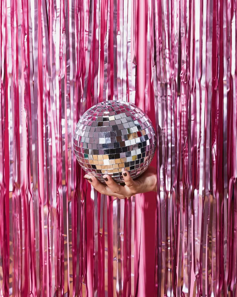 Décoration de fête disco